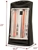 Calentador de Torre de Cuarzo Radiante Infrarrojo BLACK+DECKER, BHTI06, Negro | Calentador Personal de 1500W con Termostato Ajustable, 2 Configuraciones, Para Hogar y Oficina, Protección de Seguridad contra Sobrecalentamiento 6