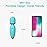Mini Wand Massager,Small Cordless Handheld Massager with 10 Quiet Vibration Modes, Personal Handheld Rechargeable Massager for Neck Shoulder Back Body