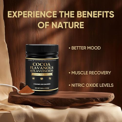 Cacao en polvo con flavonoles que promueve la vitalidad y mejora la concentración mental 4