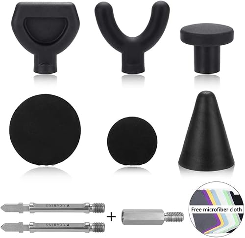Miniatura 4 de CALIDAKA 9 piezas de adaptador de masaje de rompecabezas, bola de masaje de percusión, herramienta de fijación para tejido suave, tejido profundo,
