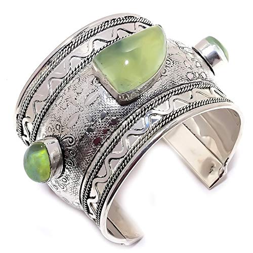 Bracelet préhnite verte et opale triplette pour sublimer vos tenues de soirée
