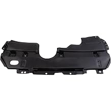 TRQ Front Driver Side Engine Splash Shield Black
