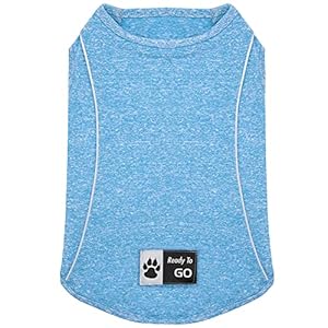 KYEESE Dog Shirt Soft Breathable Dog T-Shirt with Reflective Strip Safety for Night Walking Tank Top Vest Lightweight Cat Shirt KYEESE Dog Shirt Soft Breathable Dog T Shirt with Reflective Strip Safety for Night Walking Tank Top Vest Lightweight Cat Shirt