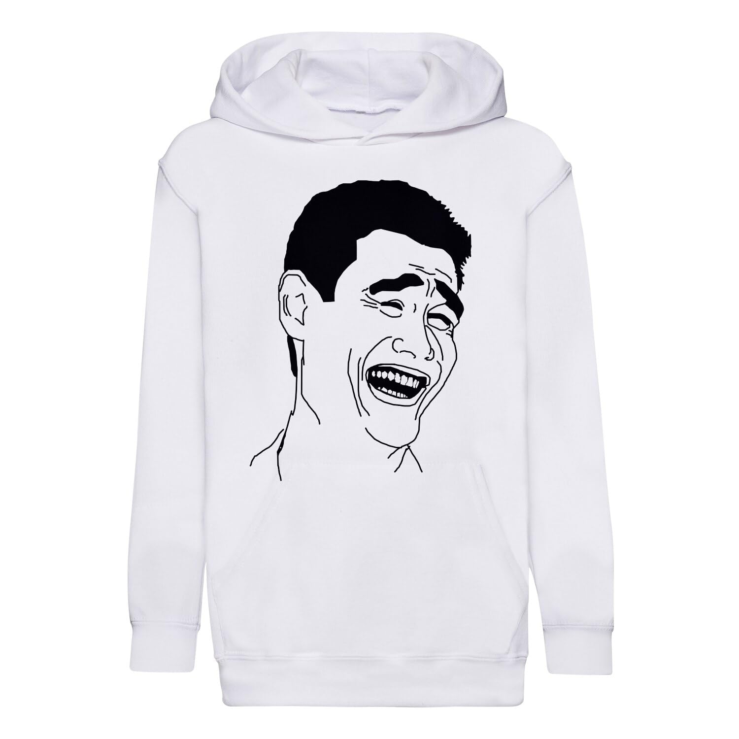 Sweat à capuche enfant Yao Ming Meme Troll Face imprimé sweat premium