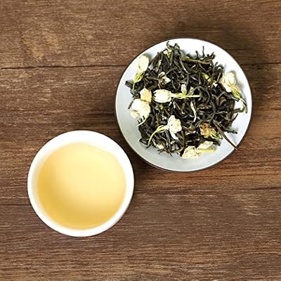 GOARTEA 100g / 3.5oz Premium Grade Jasmine Green Tea - Jasmine Tea Loose Leaf Moli Yinhao Fujian Chinese Tea