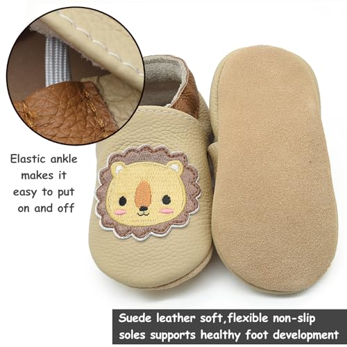 Owlowla Baby Soft Sole Leather Crib Shoes Infant Toddler Pre-Walker Shoes Boy Girl …4