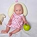 SERENDOLL 15 inch Realistic Full Silicone Baby Doll,Lifelike Reborn Baby Dolls, Toy, and Collectible.Bald Girl 032