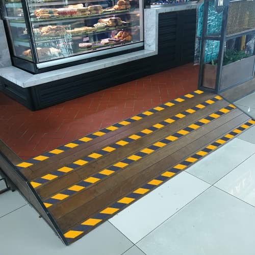 LifeGrip Anti Slip Traction Tape, 2 Inch x 60 Foot, Best Grip, Friction, Abrasive Adhesive for Stairs, Tread Step, Indoor, Outdoor, Caution Yellow/Black - Thumbnail 3