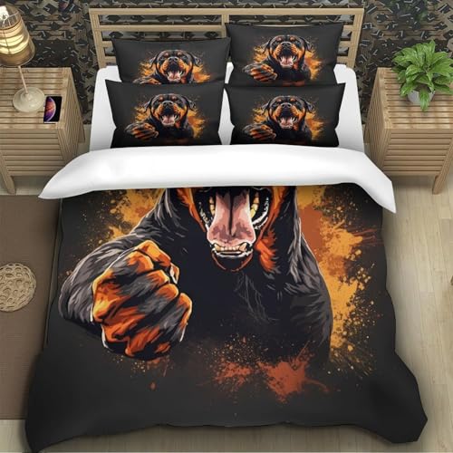 Housse de couette Rottweiler idée cadeau passionnés