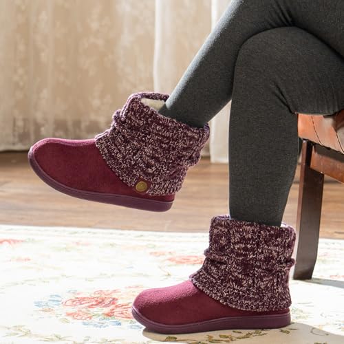 Image of FamilyFairy Women's Slipper Boots Winter Warm Gift Bootie Indoor Outdoor
