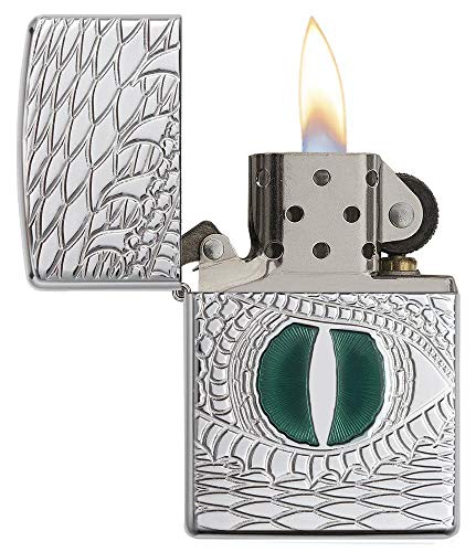 Encendedor Zippo Armor Ojo de Dragón Cromado miniatura 3