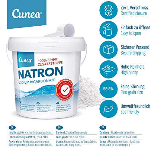 Natron Poeder 4,5 kg in levensmiddelenkwaliteit incl. doseerlepel Vegan - voor huishouden, basenbad, reiniger… - Image 3