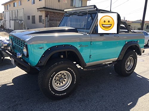 Four Wheel Specialist Pocket Style Bronco Fender Flares, Full Set, Textured Black, 66-76 Bronco 66 67 68 69 70 71 72 73 74 75 76 #TOP1
