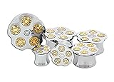  Metal Mafia Plug 44 Magnum Bullets - Plug plata 22 mm