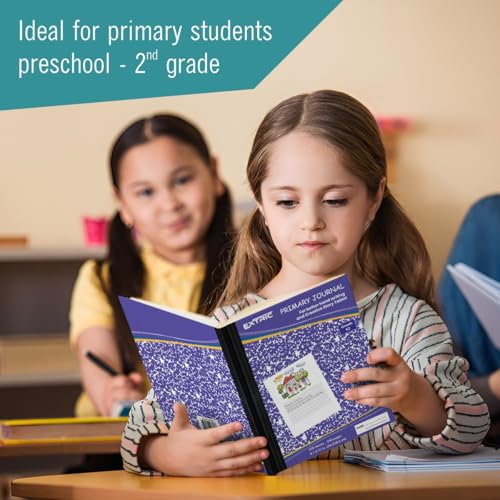 Carnet primaire K-2 rigide EXTRIC évite les pages cornées et guide l'écriture