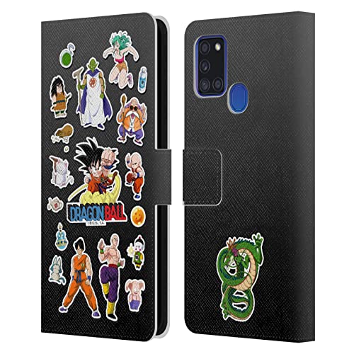 Étui Dragon Ball Samsung A21s en cuir aux finitions graphiques haute définition