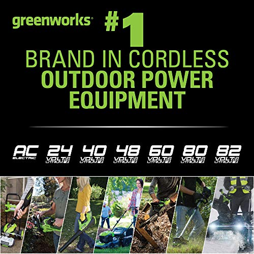 Greenworks MO80L410 Pro 80V 21-Inch Brushless Self-Propelled Lawn Mower 4.0Ah Battery and Charger Included, 4Ah