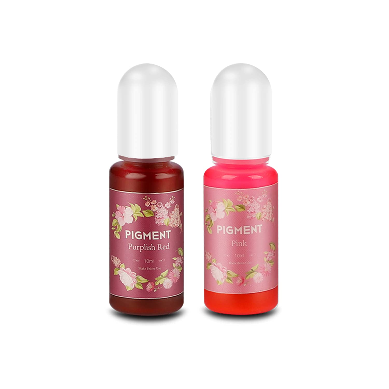 2 colori Résine époxy Rouge pourpre et rose 10 ml