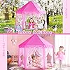 51cpumgofnl - Monobeach Princess Tent Girls Large Playhouse Kids Castle Play Tent with Star Lights Toy for Children Indoor and Outdoor Games, 55'' x 53'' (DxH)