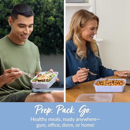 Image of Bentgo Prep Meal Prep Containers with Lids, 20 Piece, PFAS & BPA-Free