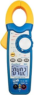 PeakTech P 1610 - Current Pliers 1000A AC and Digital Multimeter 4000 Count with Continuity Tester - CAT III 600V, 1 Piece
