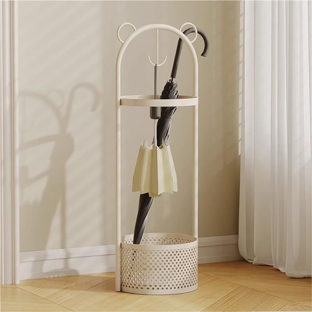 GYRAZXS Round Umbrella Stand Holder, Stylish Multifunctional Storage Rack for Entrance & Corridor, Durable Umbrella Organizer for Home & Shopping Mall