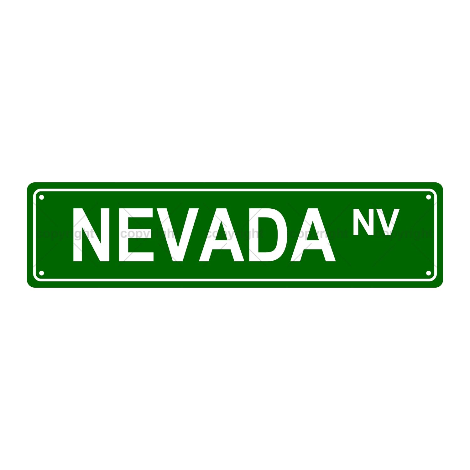 Nevada NV American States and Territories Metal Tin Street Sign Bar Cafe Garage Cave Home Room Wall Bathroom Farmhouse Garden Porch Patio Decor,4x16 Inch