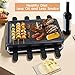 Electric Raclette Grill & Korean BBQ - 8 Non-Stick Cheese Trays, 1300W with Temperature Control, Dishwasher-Safe Indoor Grill for Family Gatherings & Interactive Dinner Parties