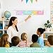 Flip Calendar for Classroom 2025–2028 – Pastel Colorful Bulletin Board Calendar Set with 53 Date Cards, Adjustable Rod (15.7