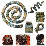 Spiral Lock Hair Tie Dreadlock Accessories - LUCHOI Bendable Loc Hair Tie Ponytail Holder, Iron Wire