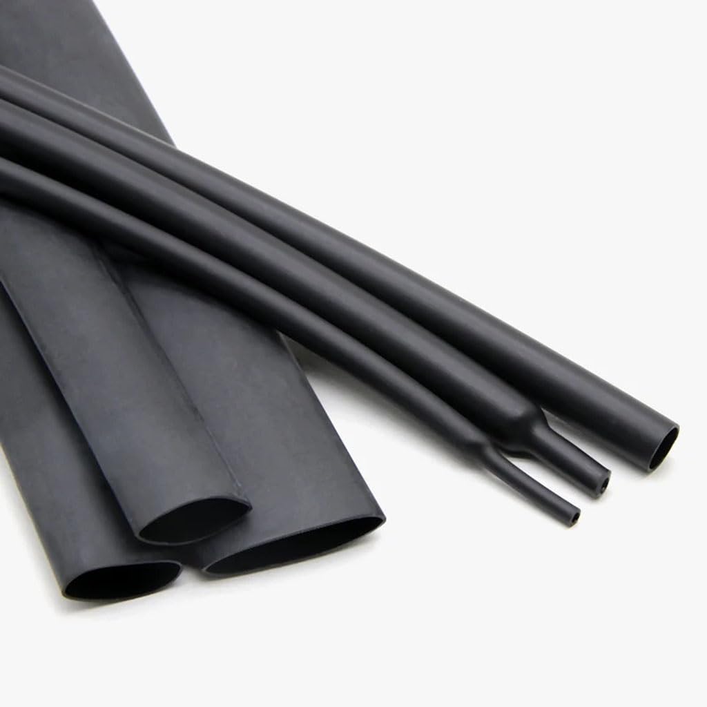 Tubo Termorretráctil Negro 4:1 con Pegamento 4 6 8 12 16 20 24 32 40 52 72mm Grueso De Doble Pared Funda Protectora Cable Retráctil(40mm,3 Meters)