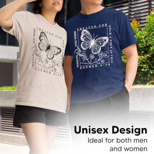 Christian Graphic T-Shirt – Bible Verse, Faith & Inspirational Designs – Floral & Nature Scripture Tees – Unisex Cotton4