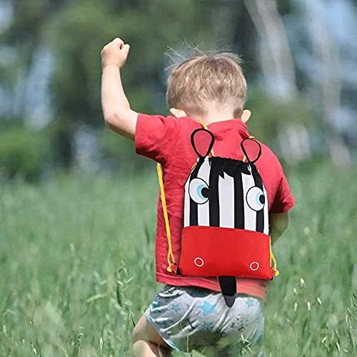 kramow Animals Bags 10PCS,Drawstring Party Bags for Girls Boys Kids,Party Favours Bags Candy Goodie Bags Birthday