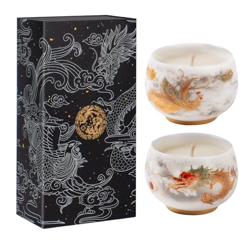 KONNI-Christmas-Gifts-Candles-for-Women-Men-2PCS-53-Oz-Wisteria-Scent-Ceramic-Jar-Candles-Home-Scented-60-Hours-Bruning-Time-Soy-Wax-Dragon-and-Phoenix-Aromatherapy-Candles-New-Year-Decoration KONNI Christmas Gifts Candles for Women Men 2PCS 53 Oz Wisteria Scent Ceramic Jar Candles Home Scented 60 Hours Bruning Time Soy Wax Dragon and Phoenix Aromatherapy Candles New Year Decoration