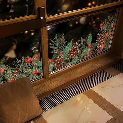 Neukids weihnachtsdeko fenster innen Blume, Statisch Haftende...