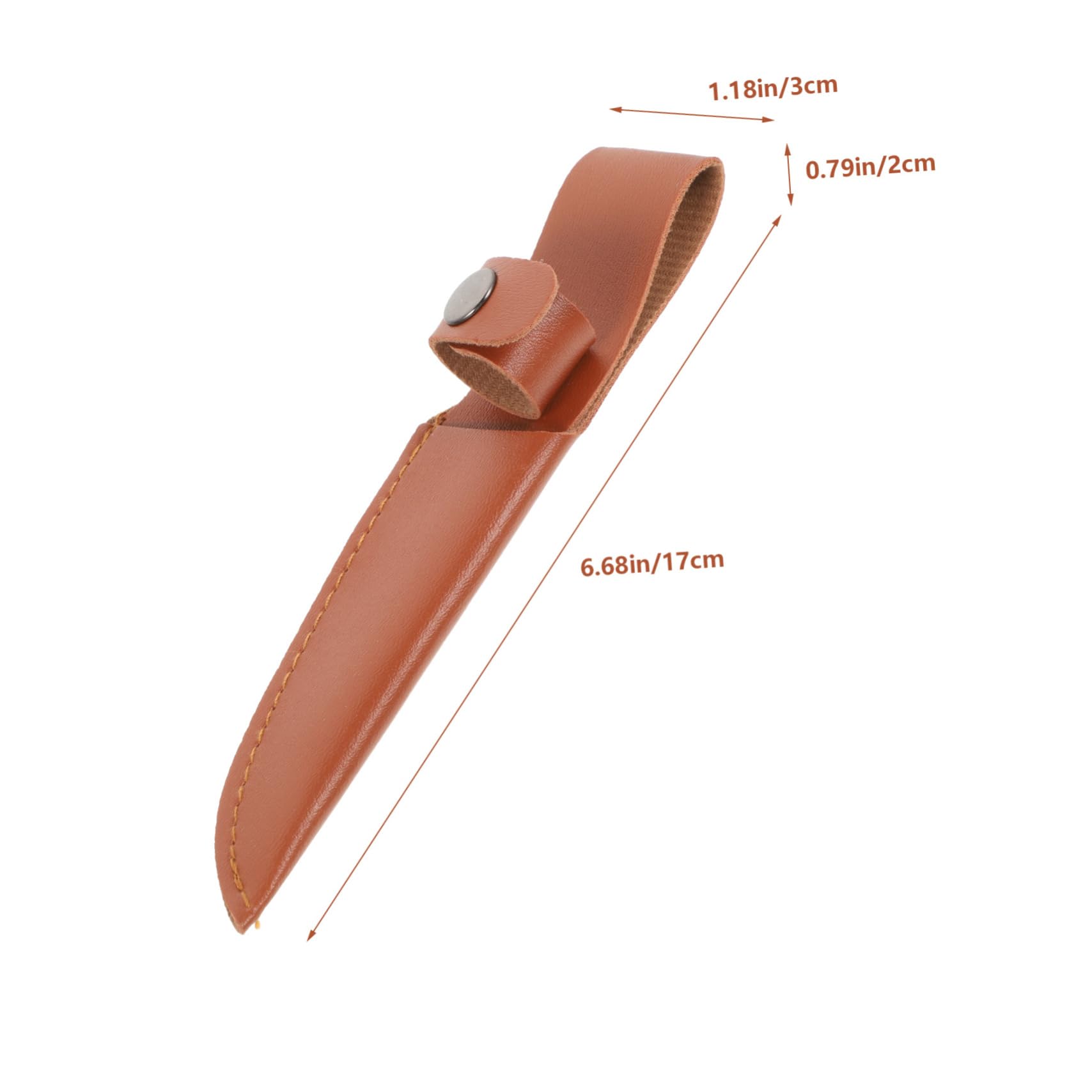 OUNONA 6pcs PU Leather Knife Protectors Cutter Sleeves for Kitchen Knives Easy to Use Covers for Vertical Carry for Home