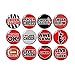 Red Cheerleader Buttons Pins