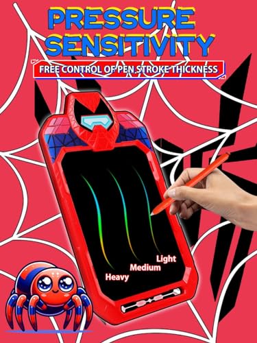 LCD Writing Tablet for Kids 10 Inch Spider Hero for Toddler 3 4 5 6 7 8 - Paint, Doodle Board, Drawing Pad - Travel Toys, Road Trip Car Activities, Birthday Christmas Gift Boys & Man - Image 6