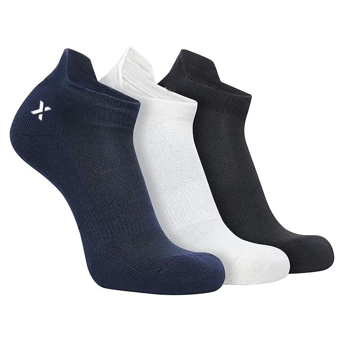 Image of Men's Low Cut Ankle Socks Pack | Bamboo Cushioned Sports Socks for Gym, Running, Walking