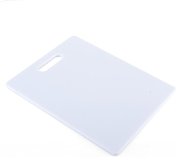 Tabla de cortar plástica rectangular 25x20 cm blanca miniatura 4