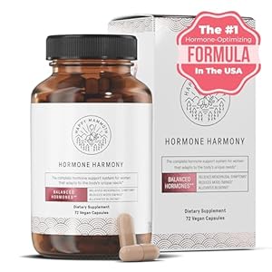 Happy Mammoth Hormone Harmony Natural Hormonal Support for Women, Relief for Menopause, Perimenopause, Hormonal Imbalances, PCOS, Hot Flashes, Mood Swings, Brain Fog, Fatigue. 72 Capsules.