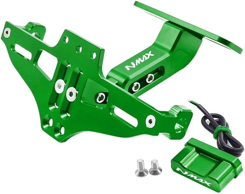 Motorcycle License Plate Bracket License Plate Holder Number Frame L E D Light Bracket Turn Signal for Ya&maha N-MAX NMAX155 NMAX125 Accessories
