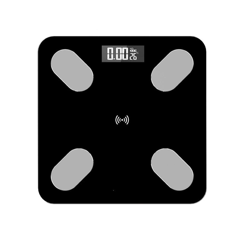 balance cuisine balance pese personne connectée bluetooth balance haute précision de cuisine balance connectée graisse corporelle balance connectée-Noir