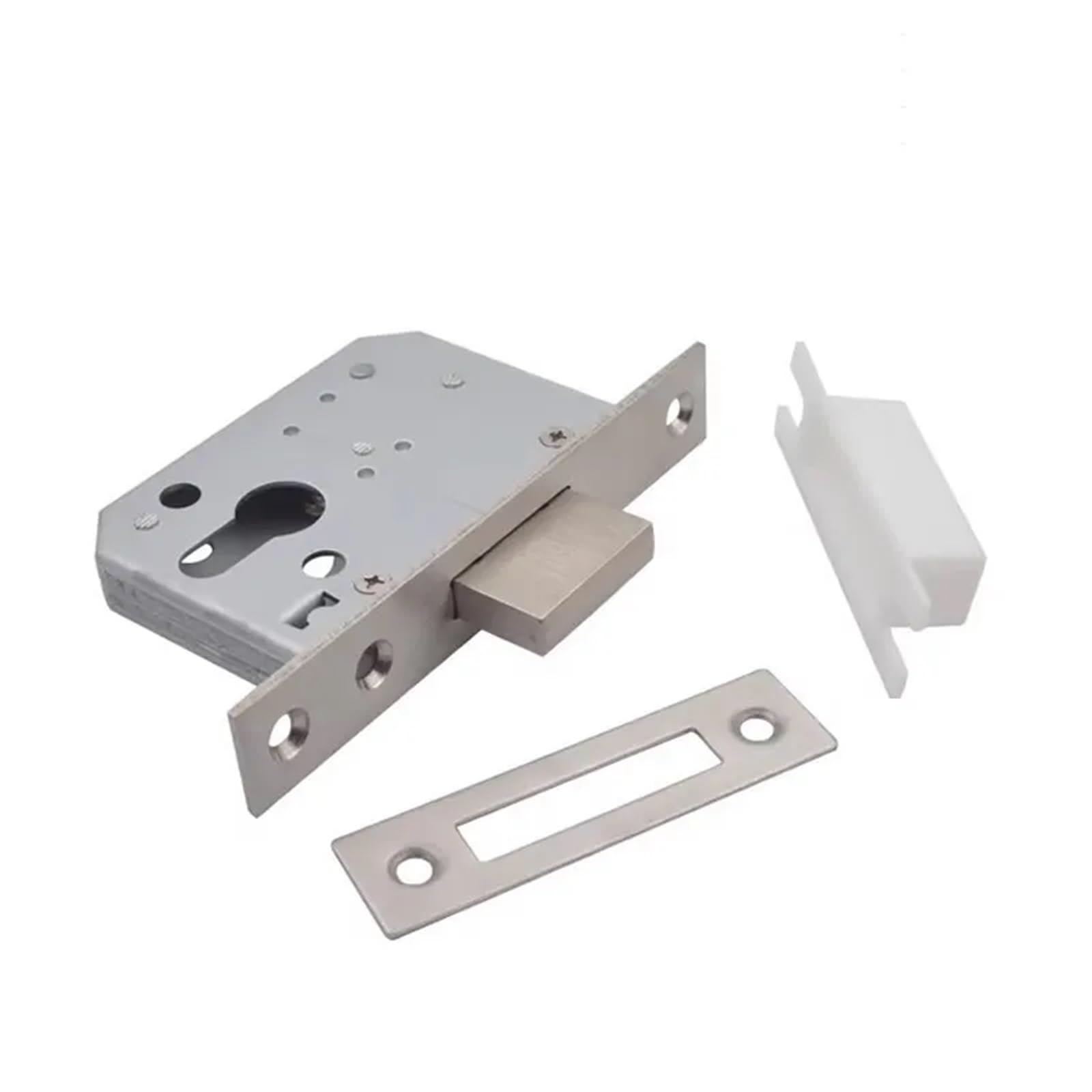 Cerradura de puerta con tubo de lengüeta cuadrada, margen de cuerpo de 40, 45, 55 y 60 mm, cerradura de puerta invisible de una sola lengüeta, 1 unidad(E)