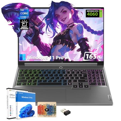 Legion 5i Gaming Laptop – WQXGA Display 16 pollici, Intel 24 core i9-14900HX, GeForce RTX 4060, 64 GB DDR5+2TB SSD, KB Backlit Webcam, licenza Win 11 Pro e 2021