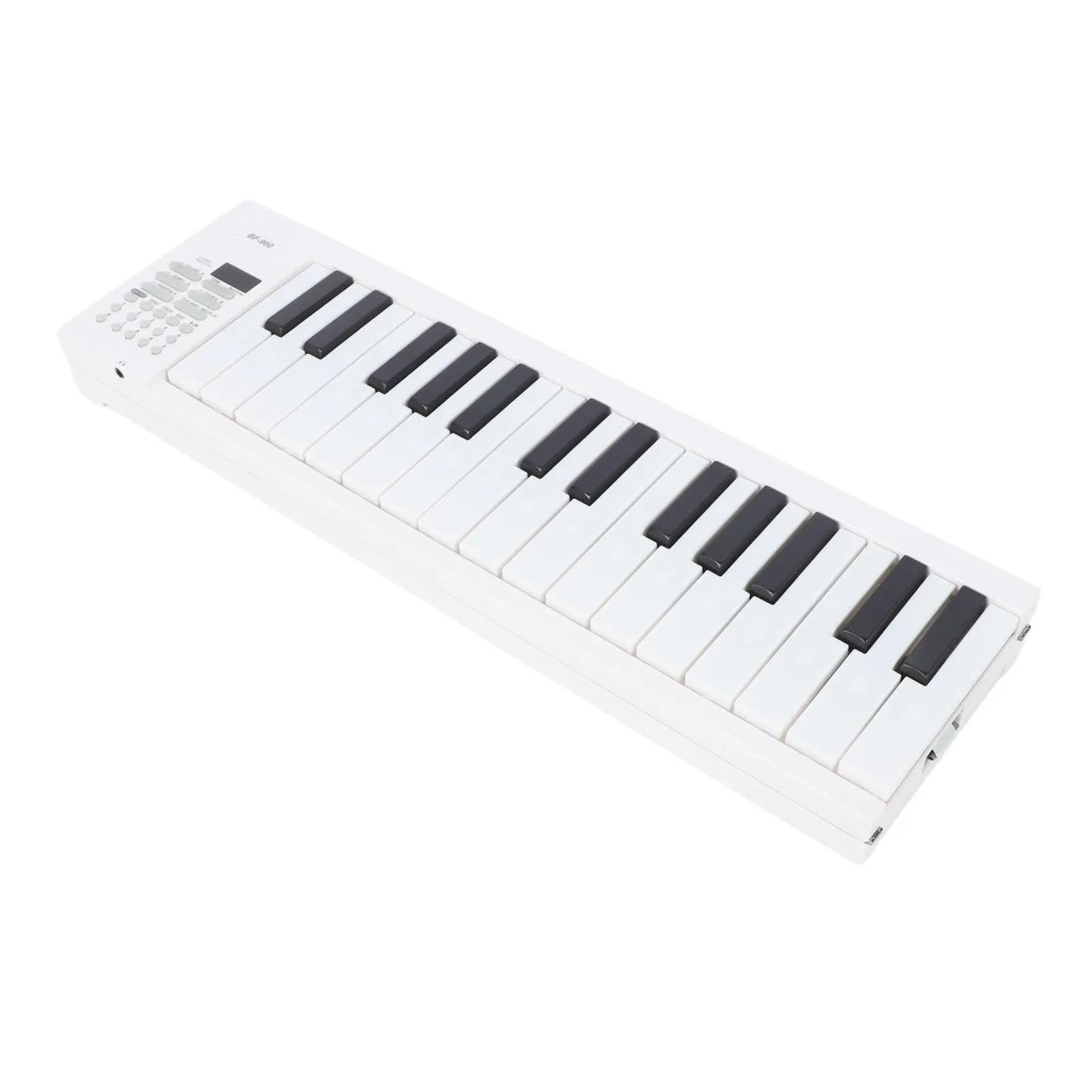 Pianino Elektroniczne Przenośna Klawiatura Elektronicznego Pianina Dla Początkujących Składana 61 Klawiszowa Z Funkcją Nagrywania I Odtwarzania