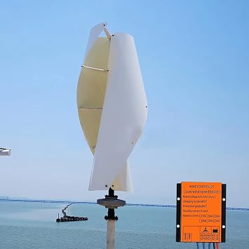 800W 12V Vertical Wind Turbine 3 Phase Maglev Axis Coreless Permanent Magnet Wind Generator Windmill with Hybrid MPPT Controller