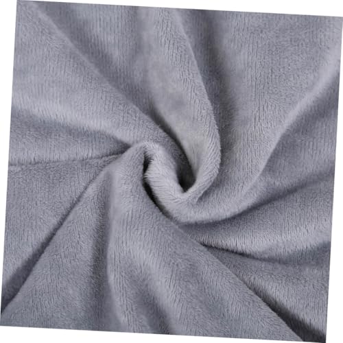 Manta para sofá acogedora de felpa térmica color gris claro 5