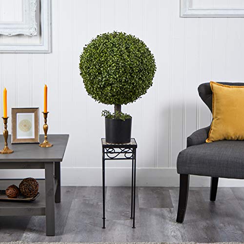 Nearly Natural 5919 27In. Boxwood Ball Topiary,Green,37" X 15" X 15" #TOP3