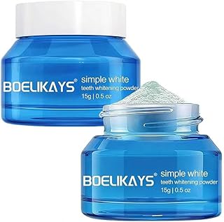 2 PCS Teeth Whitening Powder - No Sensitivity,Removes Stains - Enamel-Safe Toothpaste Whitening Powder for Coffee, Tea, Food, Wine, and Tobacco Stains O/B
